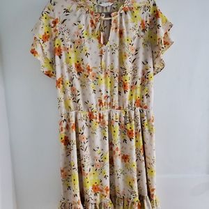 LC Lauren Conrad Ruffle Sleeve Dress